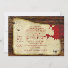 Einladung von Bloody Hand-Halloween-Party