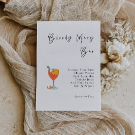Einladung von Bloody Mary Bar Bridal