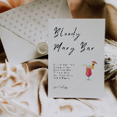 Einladung von Bloody Mary Bar Bridal