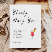 Einladung von Bloody Mary Bar Bridal