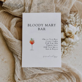 Einladung von Bloody Mary Bar Bridal