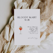 Einladung von Bloody Mary Bar Bridal