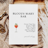 Einladung von Bloody Mary Bar Bridal