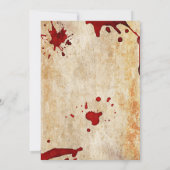 Einladung von Bloody Vampire Halloween-Party (Rückseite)