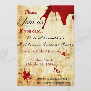 Einladung von Bloody Vampire Halloween-Party