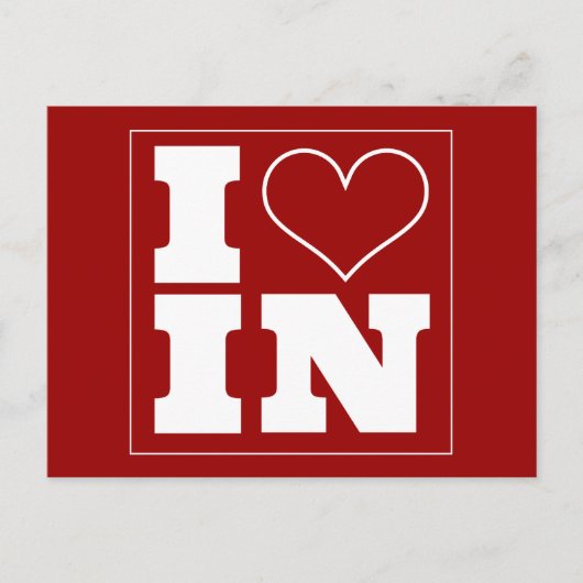 Einladung von Bloomington (IN) Postkarte (Vorderseite)