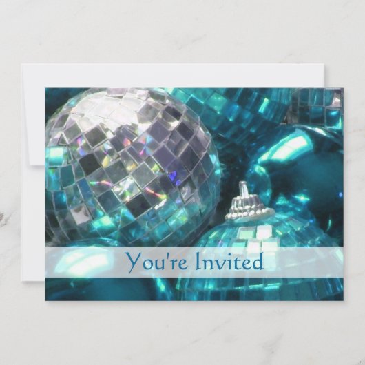 Einladung von Blue Baubles "You re Invited" (Vorderseite)