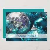 Einladung von Blue Baubles "You re Invited" (Vorne/Hinten)