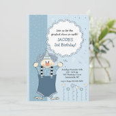 Einladung von Blue Clown (Stehend Vorderseite)