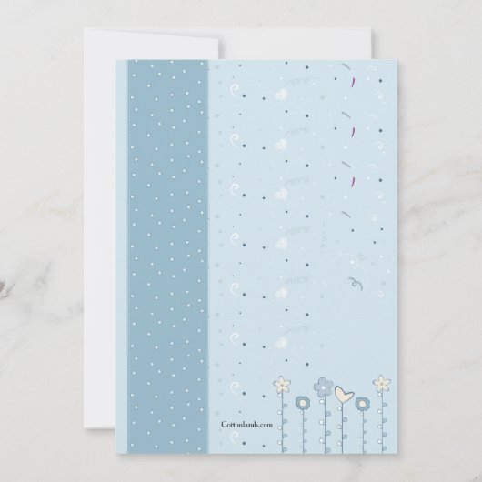 Einladung von Blue Clown (Rückseite)