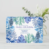 Einladung von Blue Coral (Stehend Vorderseite)