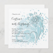 Einladung von Blue Dandelion (Vorne/Hinten)