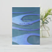 Einladung von Blue Hodrod Flames (Stehend Vorderseite)