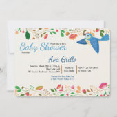 Einladung von Blue Jay Bird (Vorderseite)