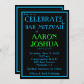 Einladung von Blue Neon (Vorne/Hinten)