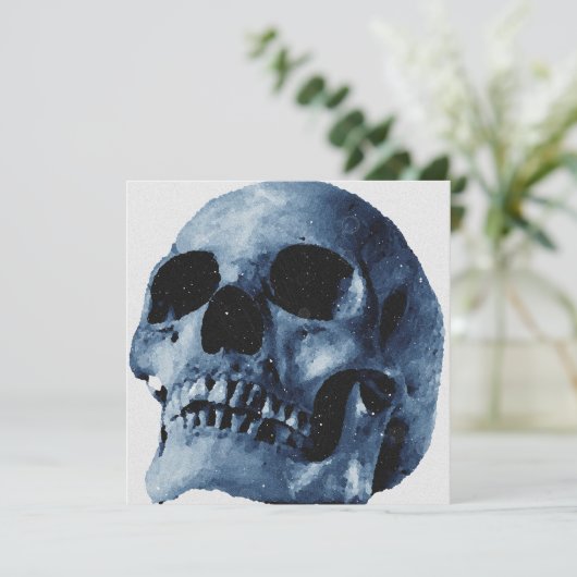 Einladung von Blue Skull (Stehend Vorderseite)