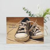 Einladung von Blue Sneakers (Stehend Vorderseite)