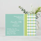 Einladung von Blue und Green Diamond (Stehend Vorderseite)