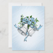 Einladung von Blue Wedding Bells (Rückseite)