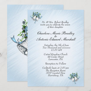 Einladung von Blue Wedding Bells