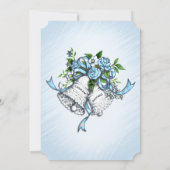 Einladung von Blue Wedding Bells (Rückseite)