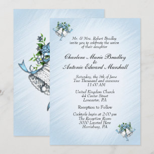 Einladung von Blue Wedding Bells