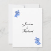 Einladung von Blue Wedding Bells (Rückseite)