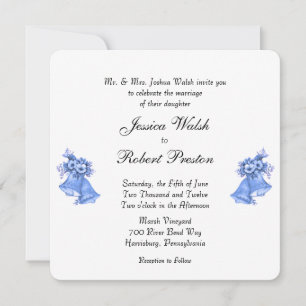 Einladung von Blue Wedding Bells