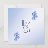 Einladung von Blue Wedding Bells (Rückseite)