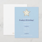 Einladung von Blue & White Star (Vorne/Hinten)