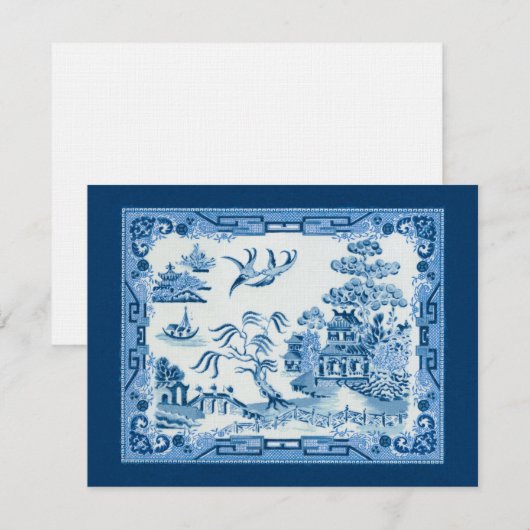 Einladung von Blue Willow (Vorne/Hinten)