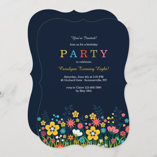 Einladung von Blume (Vorne/Hinten)