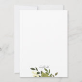 Einladung von Blumenausdrücken (Rückseite)