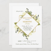 Einladung von Blumenausdrücken (Vorne/Hinten)