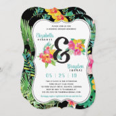 Einladung von Blumenblättern, tropische Polteraben (Vorne/Hinten)