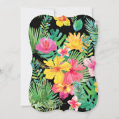 Einladung von Blumenblättern, tropische Polteraben (Rückseite)