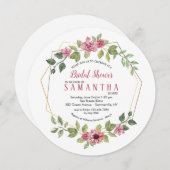 Einladung von Blumendraht (Vorne/Hinten)