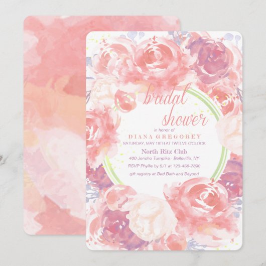 Einladung von Blumenflüstern (Vorne/Hinten)