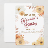 Einladung von Blumenkohl - Whimsikgarten - Kinderg (Vorne/Hinten)