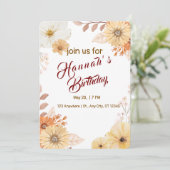 Einladung von Blumenkohl - Whimsikgarten - Kinderg (Stehend Vorderseite)