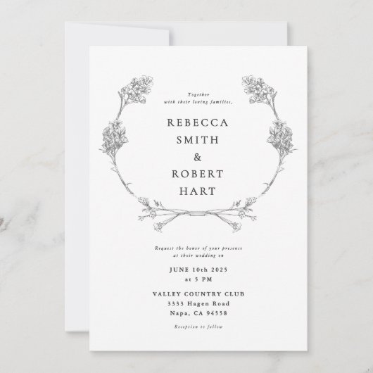 Einladung von Blumenkranken 02 (Vorderseite)