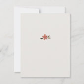 Einladung von Blumenrahmen (Rückseite)