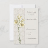 Einladung von Blumenzwiebeln bei Weißen Lilien (Vorderseite)