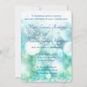 Einladung von Boda Acuarela de Copo de Nieve (Vorderseite)
