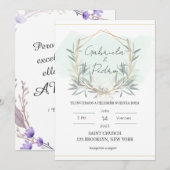 Einladung von Boda En Espanol (Vorne/Hinten)