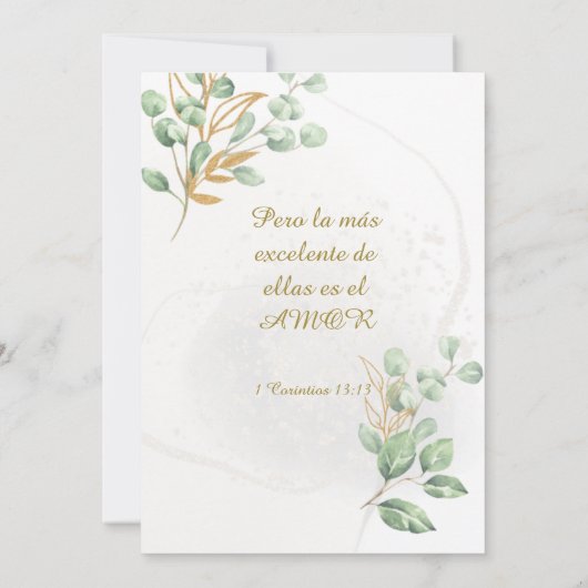 Einladung von Boda En Espanol (Rückseite)