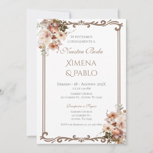 Einladung von Boho (Vorderseite)