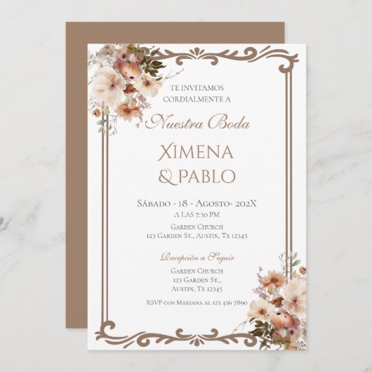 Einladung von Boho (Vorne/Hinten)