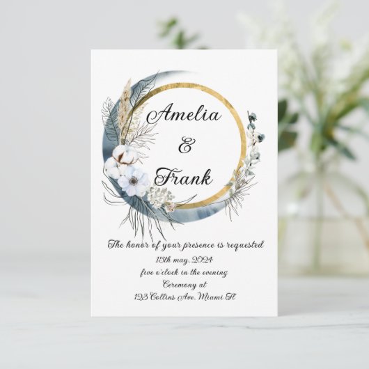 Einladung von Boho (Stehend Vorderseite)