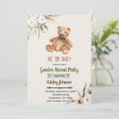 Einladung von Boho Bären (Stehend Vorderseite)